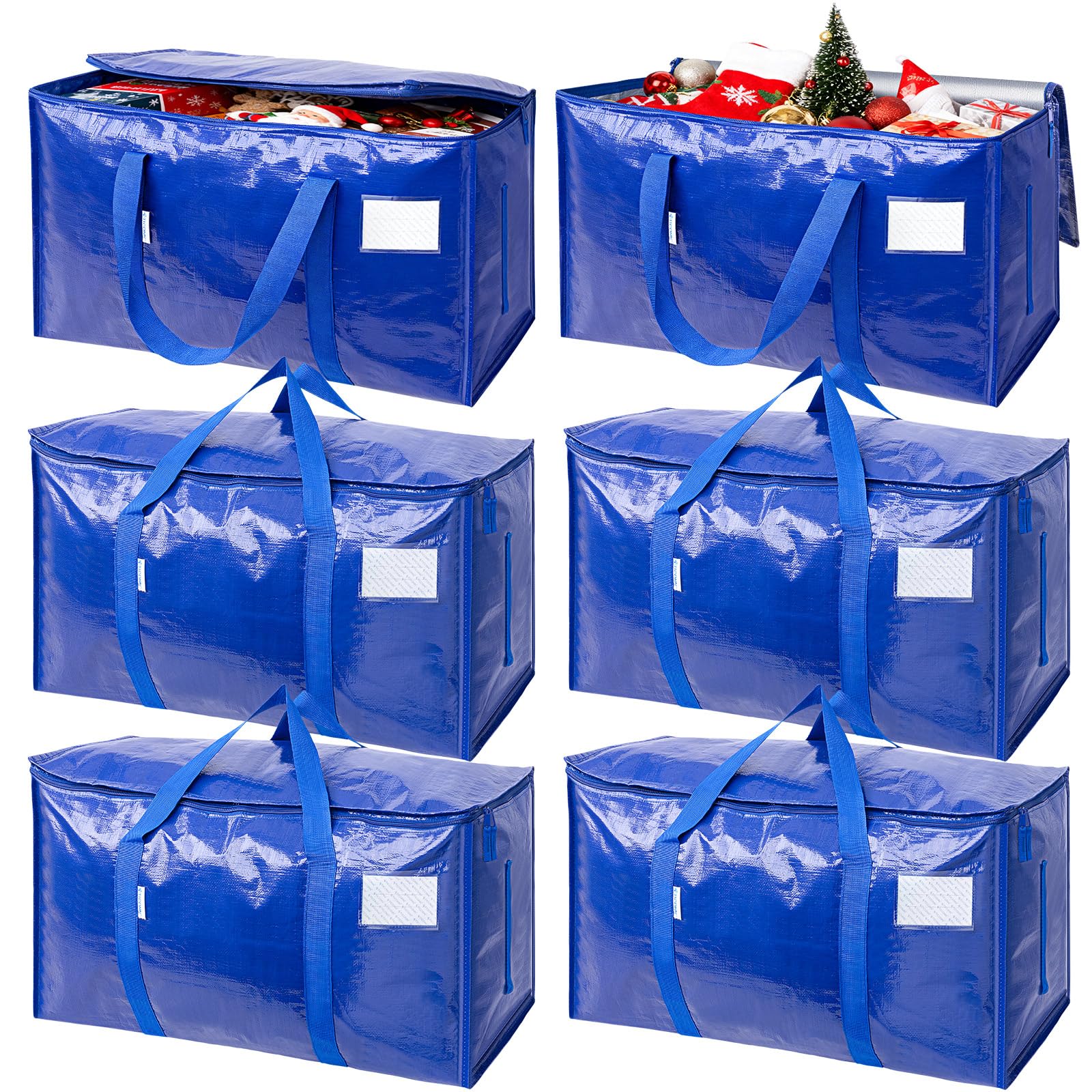 Extra Large Heavy-Duty Storage Moving Bag (24 Gallon) – Waterproof Foldable Organizer with Reinforced Handles