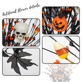 Halloween Black Maple & Candy Stem Branch Set – 10 Pack (17-Inch Spooky Mix)
