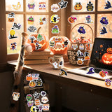 Halloween Sticker Set – 50-Piece Spooky Stickers for Kids & Adults (Pumpkins, Ghosts, Bats & Skulls, DIY Crafts & Party Favors)
