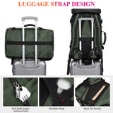 Witzman Airline-Approved Carry-On Travel Backpack Convertible Duffle Bag – Army Green