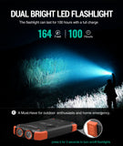BLAVOR 10000mAh Solar Power Bank with 20W USB-C Fast Charging, Wireless Charging, Dual Flashlight & Compass – Waterproof Outdoor Portable Charger for iPhone, Samsung & Camping