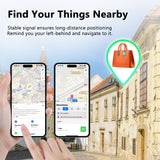 Apple Find My Bluetooth Tracker Tags 4-Pack, Smart Key Finder with 100dB Alert, IP67 Waterproof and Replaceable Battery