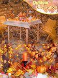 30 LED Orange Pumpkin String Lights – Battery Operated Fairy Lights with Remote, 8 Modes & Timer for Halloween & Fall Décor