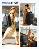 Large Carry-On Travel Backpack with Shoe Compartment & Wet Pocket – Flight Approved – A1 Black