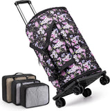 50L Rolling Garment Duffel with Wheels and Shoe Compartment