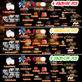 Halloween DIY Lantern Jar Craft Kit – 4 Mason Jars with Multicolor LED Lights & Spooky Silhouettes (Pumpkin, Witch, Cemetery, Ghost)