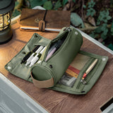 Green Roll-Up Large Capacity Pencil Case