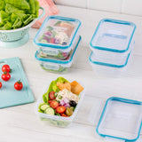 5-Pack Airtight Meal Prep Containers – 3-Cup BPA-Free Plastic Food Storage with Write & Erase Lids (White)