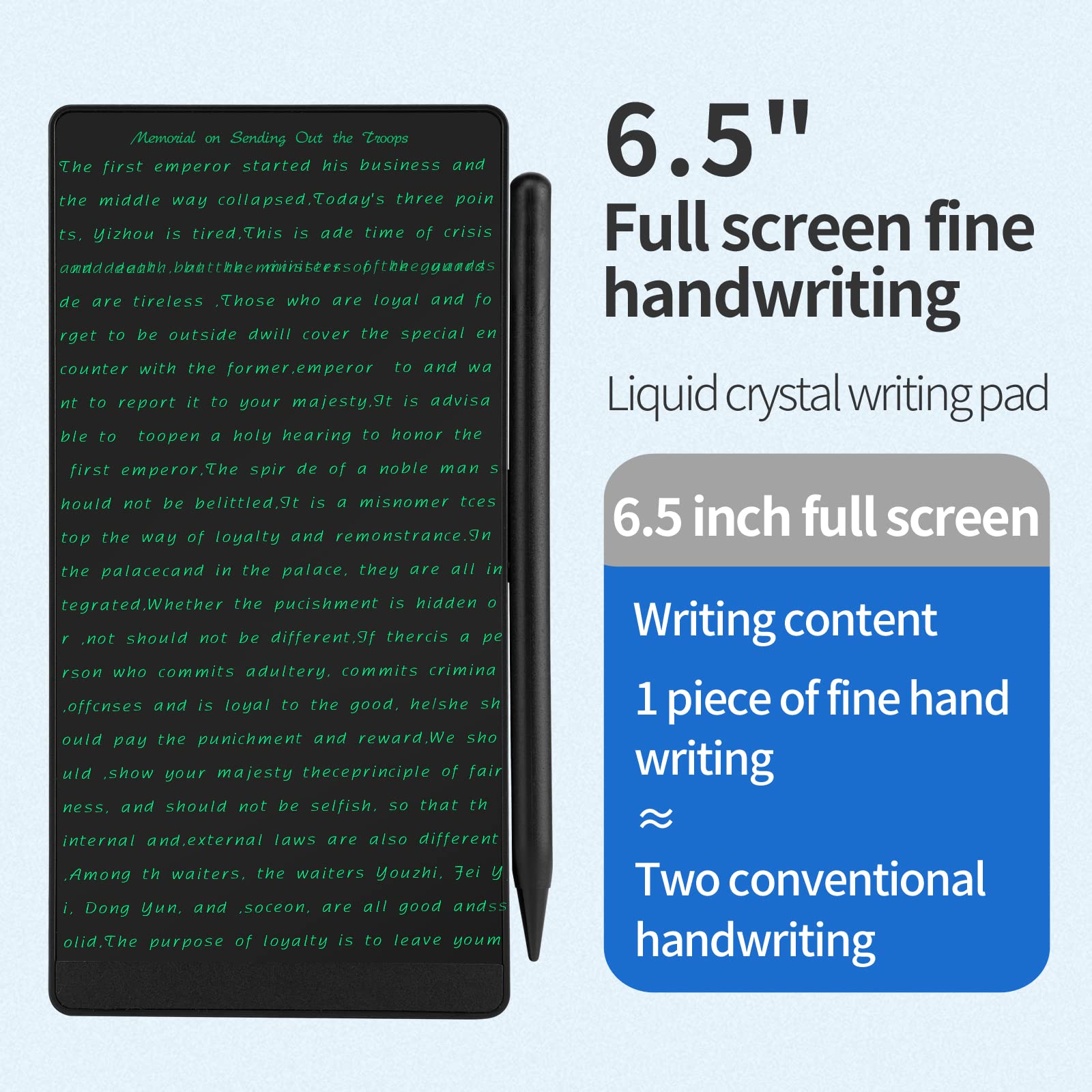 6.5” Mini LCD Writing Tablet – Ultra-Light Travel Sketch Pad (Black)