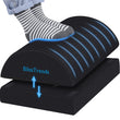 BlissTrends Adjustable Memory Foam Foot Rest Under Desk – Ergonomic Foot Stool with Washable Cover & Dual Height Support Black