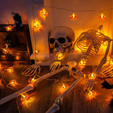 10FT Battery-Powered Pumpkin Halloween String Lights – 20 LED Jack-O’-Lanterns with 8 Modes & Timer (IP65 Waterproof, Indoor/Outdoor)