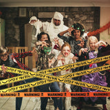 Halloween Caution Tape – 3 Rolls 90ft “Warning / Enter If You Dare / Haunted Keep Out” Outdoor Party Decoration