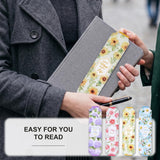4-Pack Floral Motivational Pencil Pouch Set