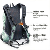Latlonix 20L Ultralight Personalized Hiking Backpack – Custom Embroidered Waterproof Travel Daypack
