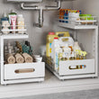 WAKISA Transparent 3-Tier Pull-Out Organizer – Modular Clear Storage Drawers with Adjustable Dividers
