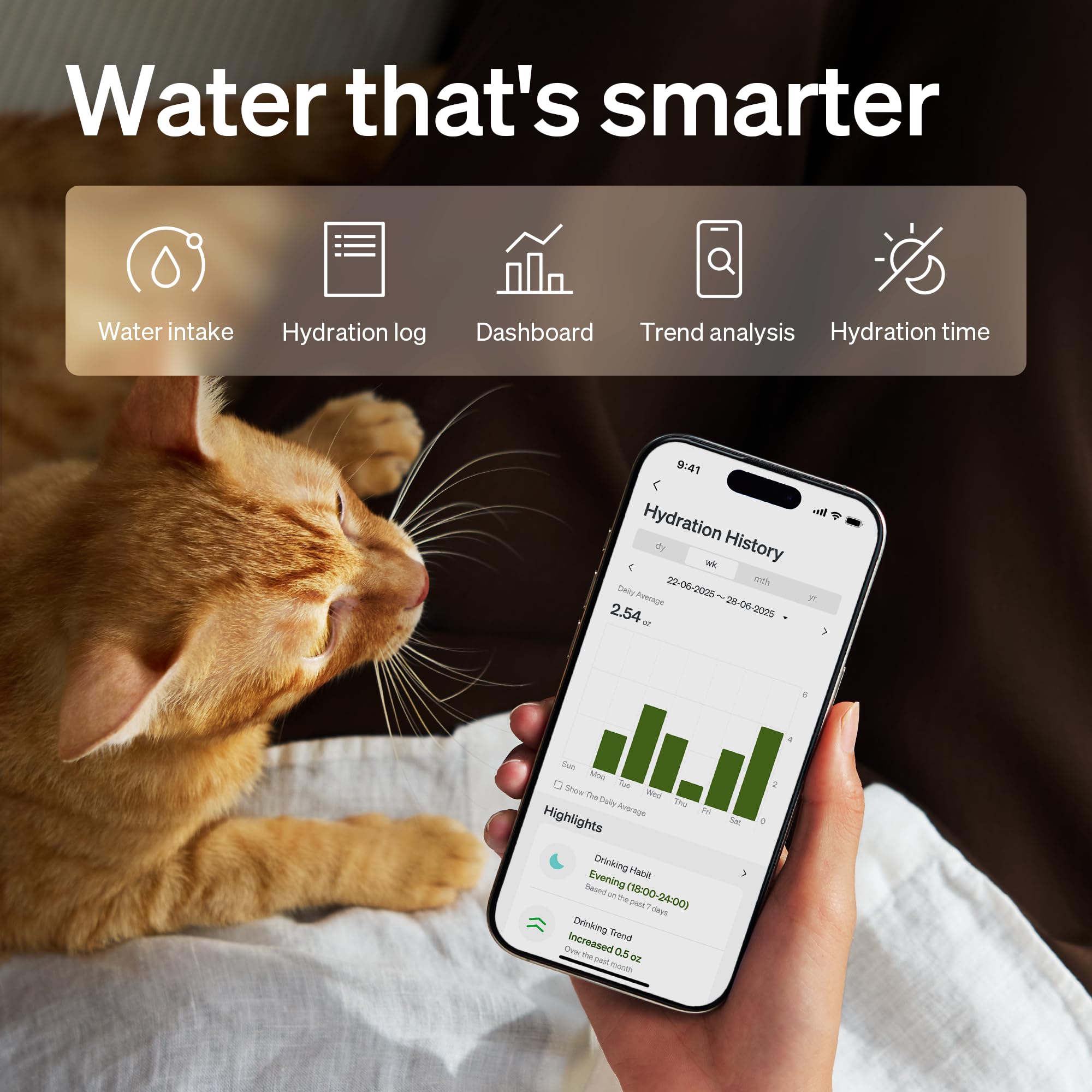 PETLIBRO Dockstream 2 Stainless Steel Smart Cat Water Fountain 3L – WiFi Hydration Tracking (Black)