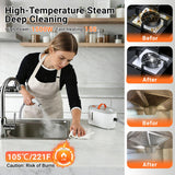 Portable Handheld Steam Cleaner 1500W High Pressure Multi-Surface Cleaning System with 9 Accessories