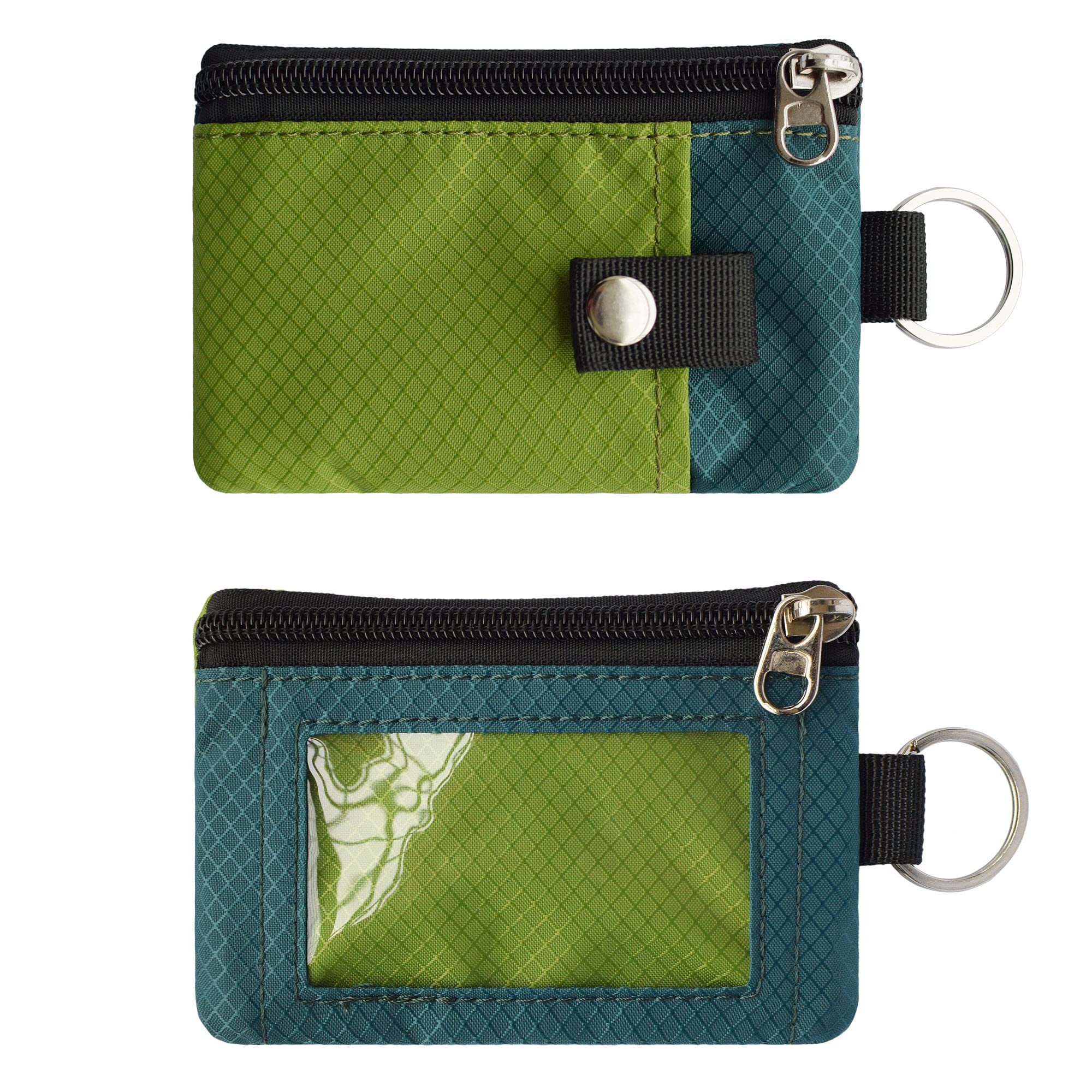 RFID Blocking Small Wallet with Lanyard, Compact Card Holder Wallet for Travel, Coins and Cash