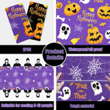 Halloween Tablecloth – Large 52x87" Plastic Table Cover for Spooky Indoor & Outdoor Party Decorations