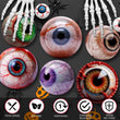 Halloween Eyeball Plates Set – 96 Pcs Disposable Dinner & Dessert Plates with Scary Eyes Design for Spooky Parties