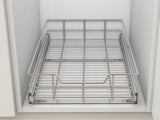 Heavy-Duty Pull-Out Cabinet Organizer – 1 Tier Slide-Out Drawer (Chrome-Plated)