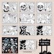 108-Piece Halloween Window Decals – Ghosts, Bats & Skeletons Static Clings for Home, Party & Car Decorations 👻🕸️