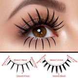 Red Long Wig & False Eyelash Set – Halloween Costume Accessories for Women 💋🎃