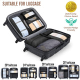 Travel Packing Cubes Set with Hanging Toiletry Bag – Lightweight Luggage Organizer Bags with Breathable Mesh & Laundry Bag
