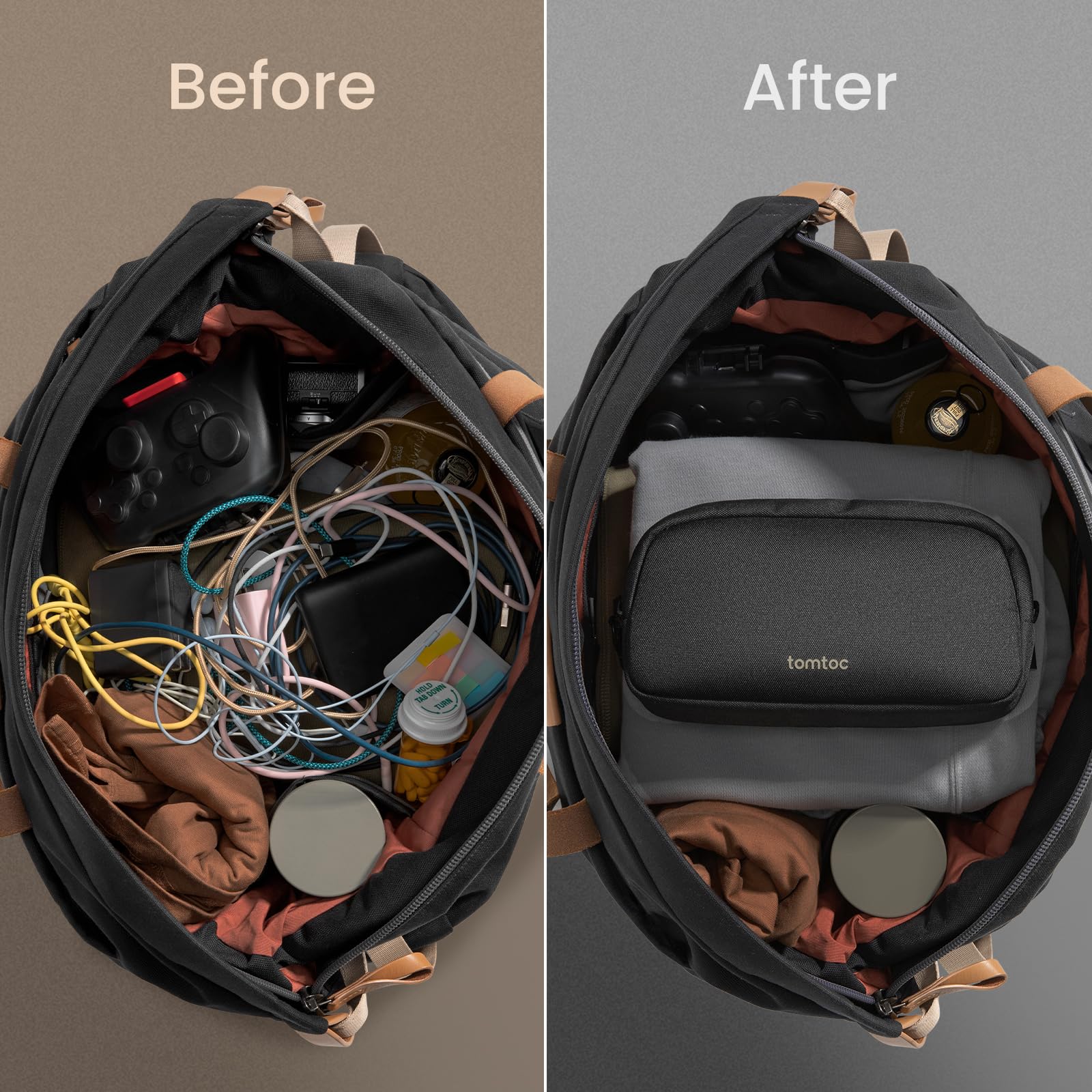 Light-T12 Portable Tech Organizer Pouch – Compact Travel Gadget Case for Chargers, Cables & Daily Essentials