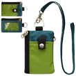 RFID Blocking Small Wallet with Lanyard, Compact Card Holder Wallet for Travel, Coins and Cash