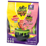 SOUR PATCH KIDS & SWEDISH FISH Halloween Variety Pack – 80 Treat-Size Bags of Sour & Sweet Gummy Candy