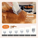 5 in 1 Pet Grooming Vacuum Kit with Strong Suction & Clippers for Dogs & Cats - PulinGO