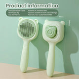 One-Key Spray Pet Comb – Deep Cleaning Deshedding & Detangling Tool with Built-In Grooming Mist