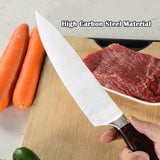 Kegani 8-Inch Japanese Chef Knife – High Carbon Stainless Steel, Rosewood Handle, Ultra Sharp Full-Tang with Sheath