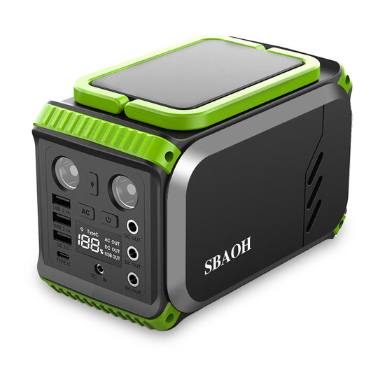 200W Portable Power Station, 148Wh Solar Generator - 40000mAh Battery Backup for Camping & Emergencies
