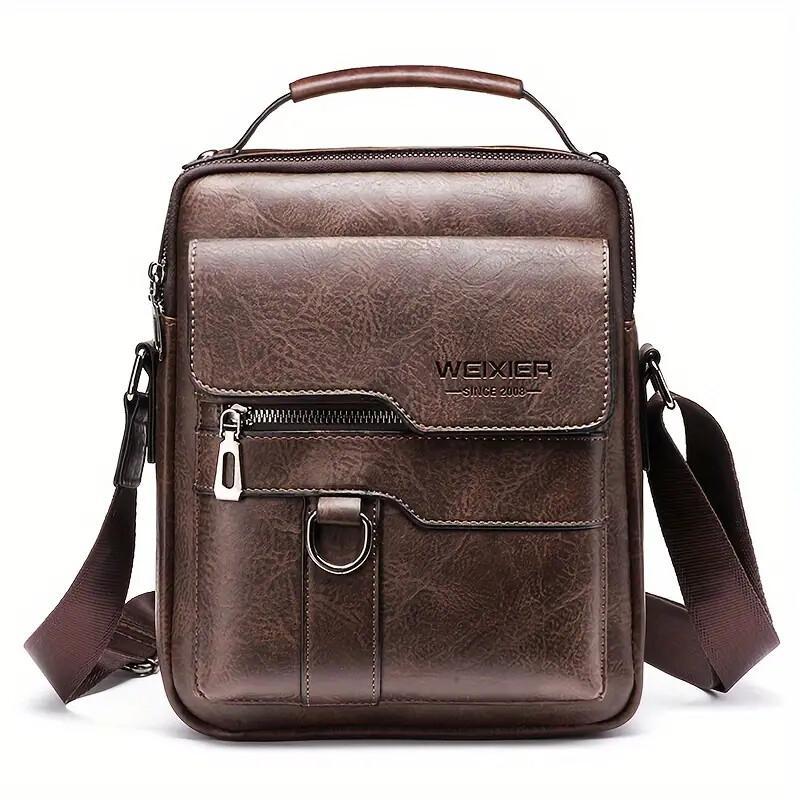 Vintage Canvas Crossbody Sling Bag - Unisex Shoulder Bag for Travel & Daily Commuting