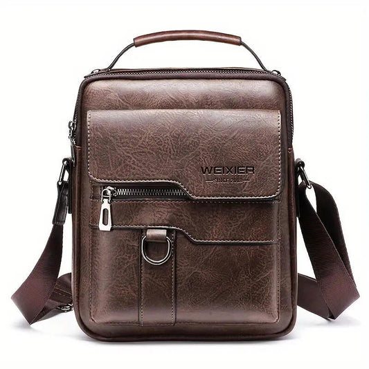 Vintage Canvas Crossbody Sling Bag - Unisex Shoulder Bag for Travel & Daily Commuting