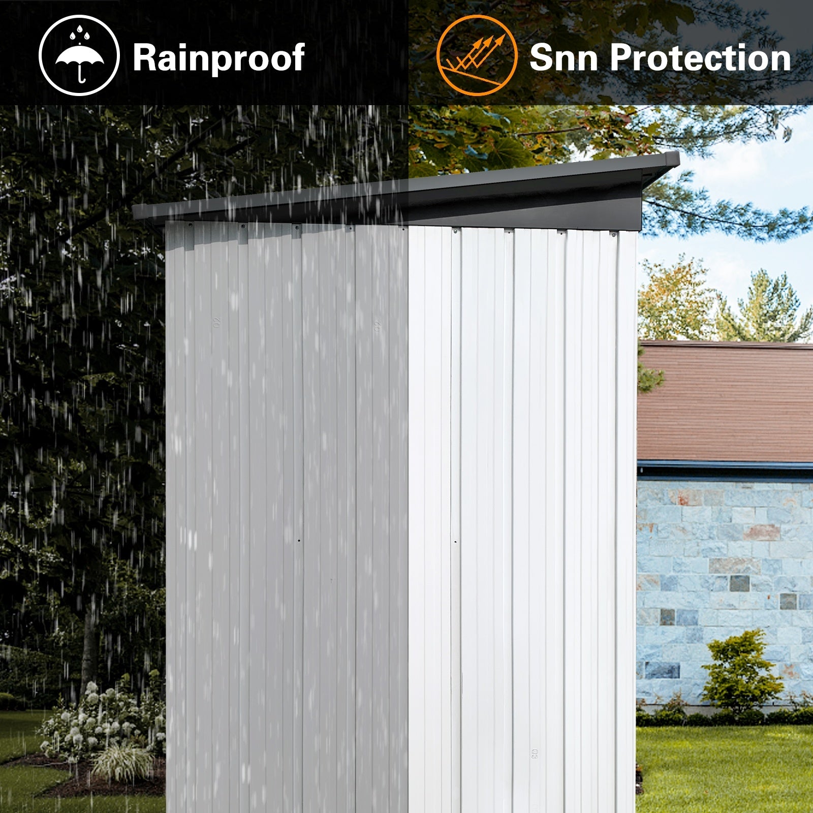 10 × 20 ft Heavy-Duty Portable Carport – Khaki Garage Shelter with Powder-Coated Steel Frame & Waterproof Canopy
