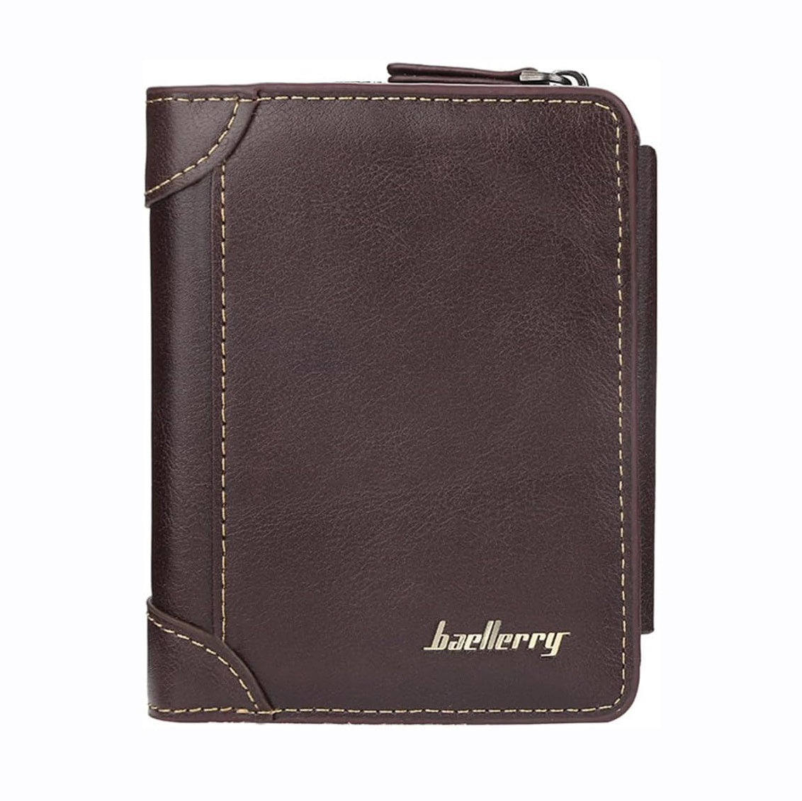 Stylish Brown & Khaki Men’s Leather Wallet