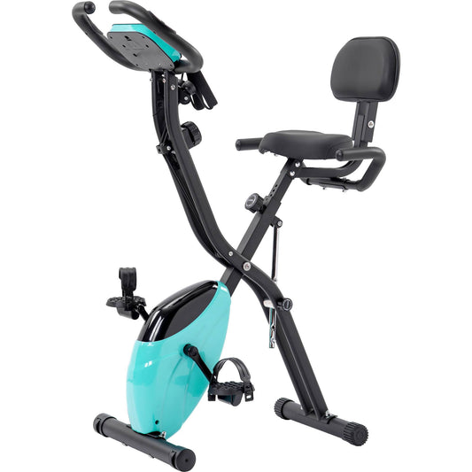 Folding Exercise Bike – Upright & Recumbent X-Bike with Adjustable Resistance for Home Cardio 🚴🔥