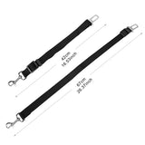 Pack of 2 Adjustable Pet Seat Belt Leash Straps – Safe Car Restraint for Dogs & Cats, No-Tangle Design