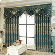 Luxury Elegant Embroidered Velvet Blackout Curtains – High-End Villa Style, Finished 2-Piece Set for Living Room or Bedroom