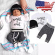 Newborn Baby Boy & Girl Outfit Set – Soft Cotton Romper Bodysuit with Pants | Infant Clothes 2PCS