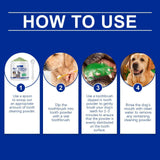 Yegbang Pet Tooth Cleaning Powder – Tartar & Stain Remover with Breath-Freshening Formula for Cats & Dogs