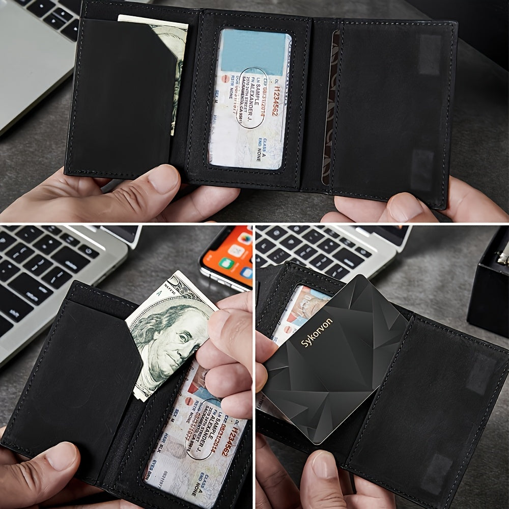 Sleek & Secure Men’s AirTag Wallet