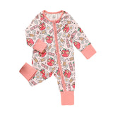 Adorable Infant Back-to-School Romper 🍎✏️ Apple & Pencil Print Long Sleeve Jumpsuit 👶