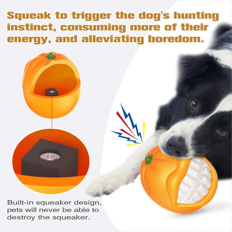 Prokel Dog Squeak Chew Toy – Tough Ball for Medium & Large Aggressive Chewers, Indestructible Squeaky Training & Fetch Toy