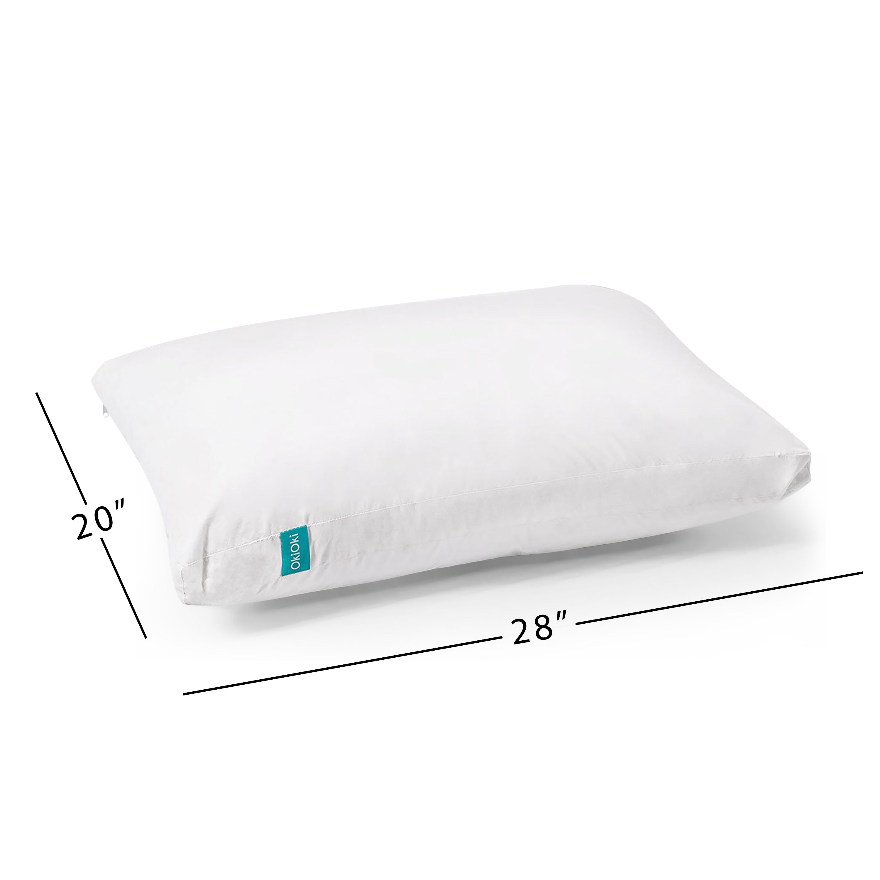 Plush Hypoallergenic Down-Alternative Pillow – Ultra-Supportive, Machine-Washable, Firm Loft (28″ × 20″ × 8″)