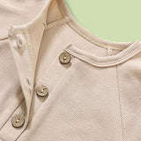 3-Pack Baby Boys Long Sleeve Romper Set – Ribbed One-Piece Jumpsuits with Buttons