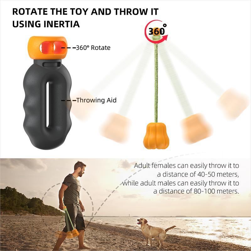 Prokel Dog Rope & Fetch Exercise Toy – Indestructible Tug-of-War Ball for Medium & Large Aggressive Chewers, Indoor & Outdoor